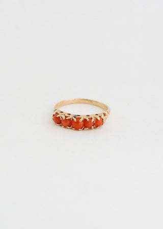 Vintage Coral Gold Ring