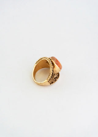 Vintage Pink Fire Ring