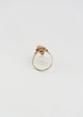 Vintage Face Ring 14K