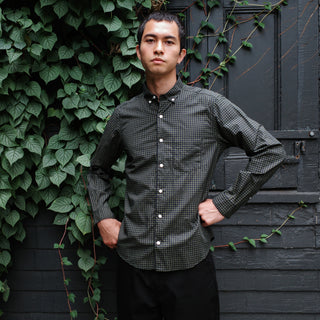 Single Needle Shirt, Canary Windowpane